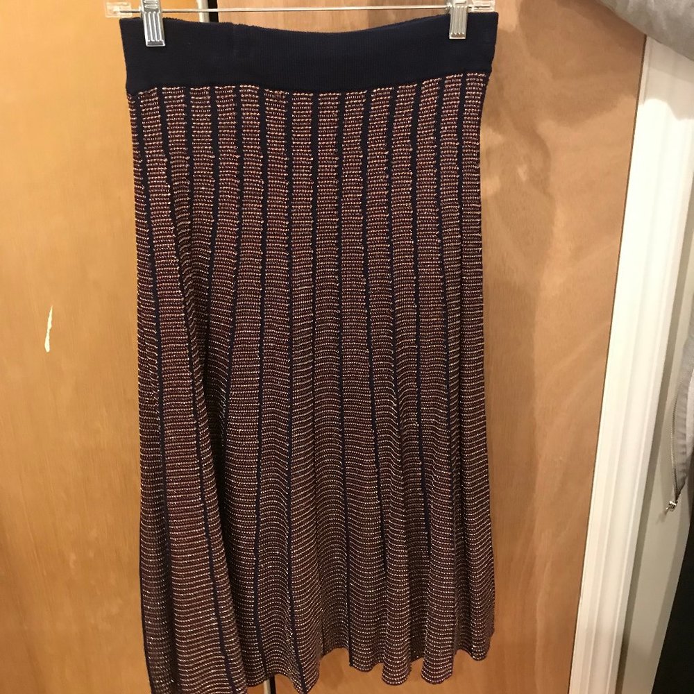 sparkle knit midi skirt